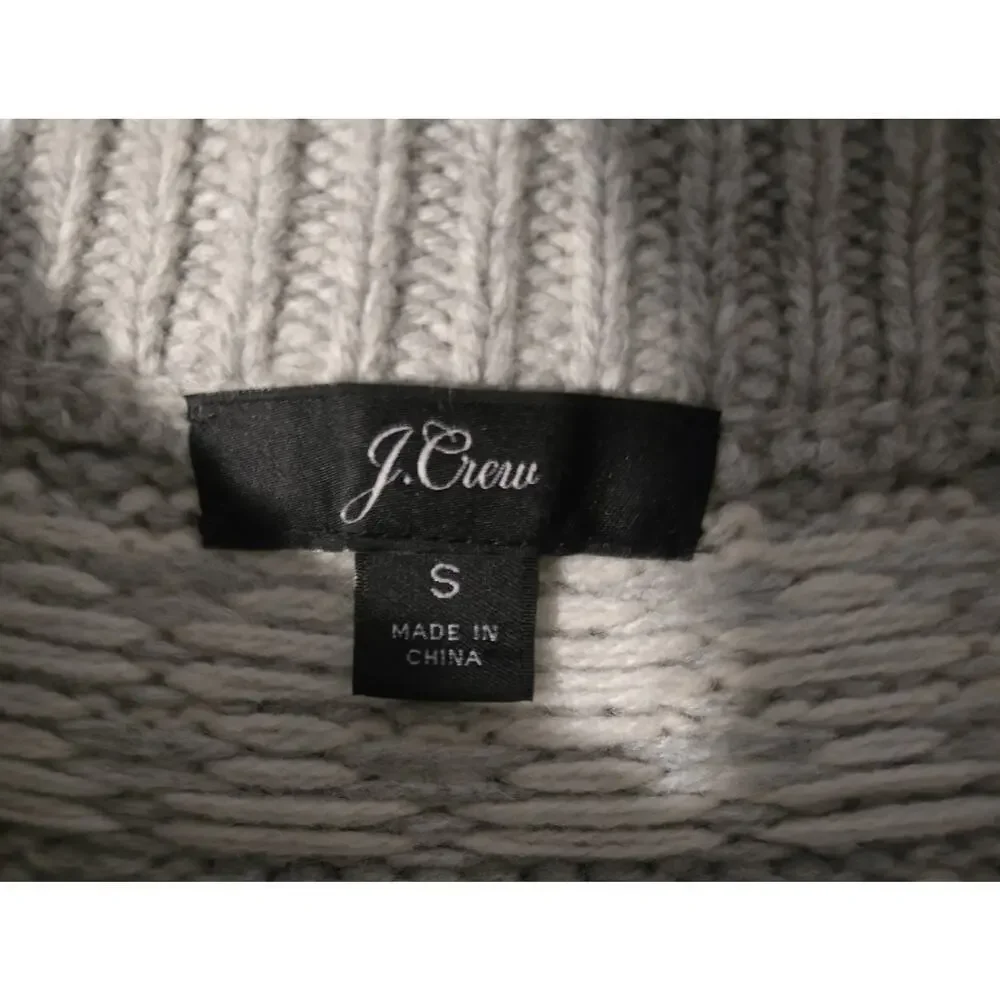 WOMEN'S J.CREW WOOL BLEND FAIR ISLE NORDIC SWEATER PULLOVER SZ SMALL